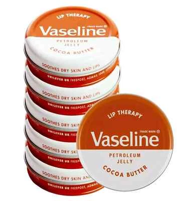 Vaseline Lip Balm Therapy Cocoa Butter Petroleum Jelly Tin Pot 20g Dry lips