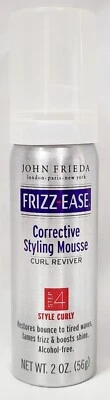 John Frieda Frizz Ease MOUSSE DE PEINADO CORRECTIVO Step4 Curl Reviver 2 oz/56 g Nuevo Foto 1 de 4