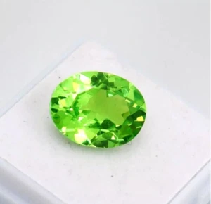 Natürlicher 9 Karat Ovalschliff Edelstein Grün Peridot Lose Zertifiziert Edelstein - Bild 1 von 6