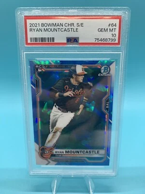 2021 Bowman Chrome Sapphire Edition - #64 Ryan Mountcastle (RC) - Image 1 of 2