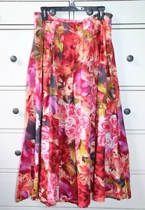 Maxi Falda Floral Completamente Colorida De Colección Newport News Talla 8 ~ 36" de Largo - Imagen 1 de 11