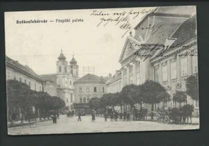 SZEKESFEHERVAR >> Püspöki palota << sehr alte s/w AK kleinf. 1918 - Bild 1 von 1