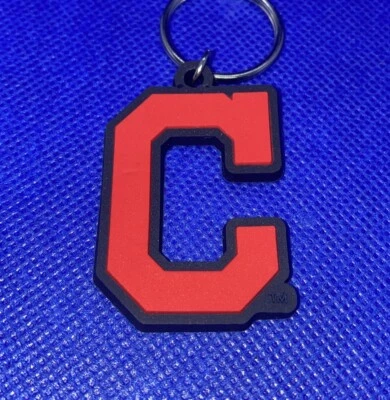 Cleveland Guardians MLB Soft Keychain Key Chain Souvenir | Navy Blue & Red - Image 1 of 4