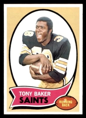 1970 Topps Football #243 Tony Baker VG - Image 1 of 2