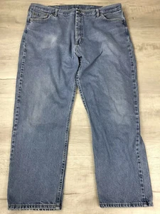 Wrangler Relaxed Fit Jeans 100% Cotton Light Blue Denim Mens Size 42 x 30 - Picture 1 of 12