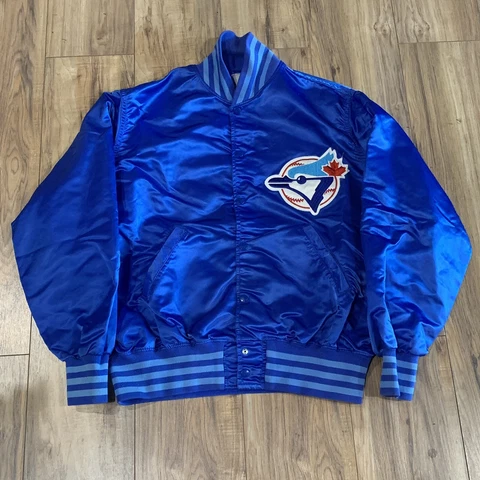 Vintage Wilson Toronto Blue Jays Satin Carsity Jacket Size 48 XL Cover