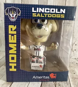 Lincoln Saltdogs Mascotte Homer Bobblehead - Raro stile emoji Bobblehead - NUOVO in scatola - Foto 1 di 9