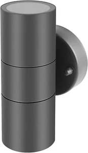 Kerry Outdoor Wall Lights, up down Mains Powered Lighting, Anthracite Grey - Picture 1 of 12
