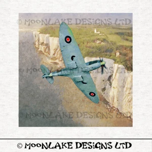 Paneles artesanales de tela Spitfire para avión sobre palanca en 100 % algodón o poliéster - Imagen 1 de 1