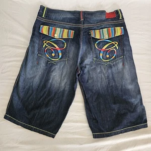 1990s COOGI Long Shorts Heavily Embroidered Men's Size 42W 42x14 Vintage Used - Picture 1 of 6