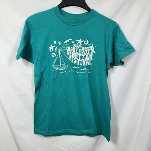 Vtg Single Stitch 56th Venetian Festival Charlevoix Michigan T-Shirt L 80's 1987 - Picture 1 of 8