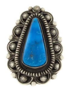 8,75 - natürlicher blauer Mond türkis Statement-Ring von Calvin Martinez - Bild 1 von 5