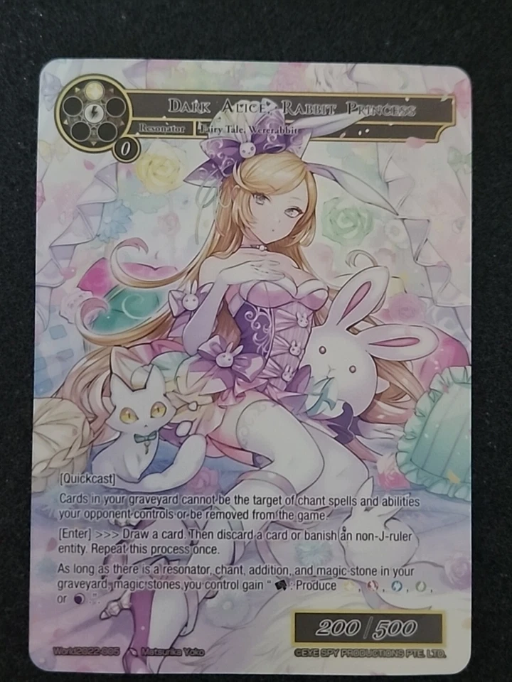 Force Of Will TCG Dark Alice Rabbit Princess Promo World2022-005 - Image 1 of 4