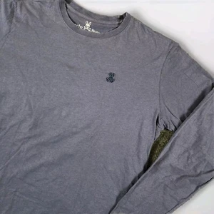 Psycho Bunny Pima Cotton T-Shirt Long Sleeve Purple Mens Size 6 (Large) - Picture 1 of 10