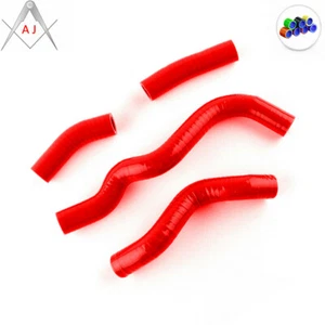 Red For KAWASAKI KLX 300 KLX300 1997-2007 Silicone Radiator Coolant Hoses Kit - Foto 1 di 3