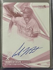 2022 Bowman’s Best Colson Montgomery Rc Auto Magenta Printing Plate True 1/1 Sp