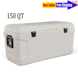 Marine Cooler 150 Qt Hard Side Ice Chest Camping Outdoor Portable High-capacity - Picture 1 of 6