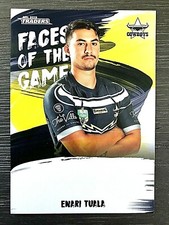 2019 NRL TRADERS 'FACES OF THE GAME' TRADING CARD - ENARI TUALA/COWBOYS