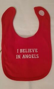 Hells Angels Support Baby Bib I Believe IN Angels Red Original 81 Support