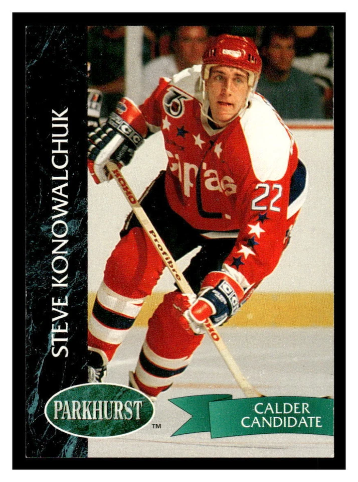 1992 Parkhurst  #202 Steve Konowalchuk - Washington Capitals Rookie - Image 1 of 2
