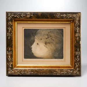 David Silverberg Modernista Perfil Blanco y Negro Arte Grabado Impresión Edición Limitada Enmarcado - Imagen 1 de 10