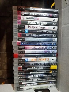 Playstation 3 PS3 20 Game Lot Grand Theft Auto Call Of Duty Skyrim Killzone 3 - Picture 1 of 12