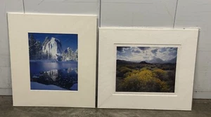 (2x Lot) Vern Clevenger Signed Photograph Art Cathedral Rocks & Snow w/ COA NEW - Picture 1 of 9