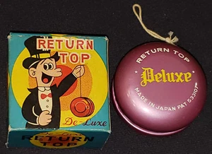 1960's - RETURN TOP DELUXE YO-YO / YOYO - MADE IN JAPAN PAT.533107 - MINT IN BOX - Picture 1 of 11