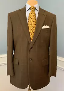 Linea Uomo Plaid Houndstooth Blazer Mens 44R Windowpane Twill Jacket Sportcoat - Picture 1 of 11