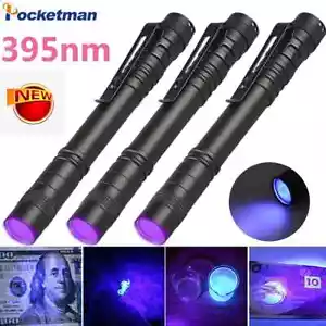 Linterna de luz negra 395 nm pluma ultravioleta luz UV para manchas de orina de mascotas - Imagen 1 de 21