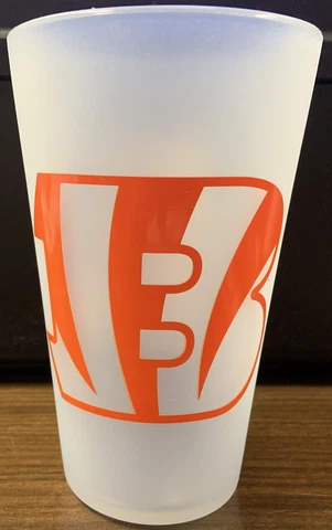 CINCINNATI BENGALS ICICLE 16 OZ SILICONE PINT GLASS NEW WINCRAFT 🐯 Cover