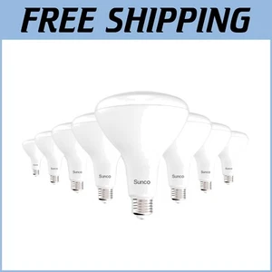 Soft White 2700K BR40 LED Light Bulbs - Dimmable Indoor Flood Lights, 8 Pack - Picture 1 of 9