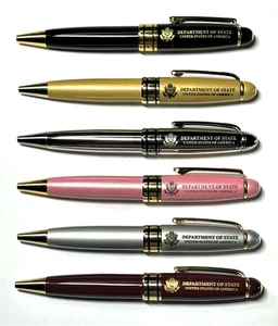 Department of State Metall Mini Drehkugelschreiber (Packung mit 3 Stiften) - Bild 1 von 7