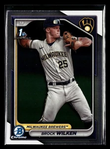 Brock Wilken 2024 Bowman Chrome Prospect 1st #BCP-86 Brewers Rookie *026 - Picture 1 of 2