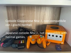 Console Giapponese Nintendo Gamecube Orange Arancion DOL-001 + Controller + Cavi - Imagen 1 de 14