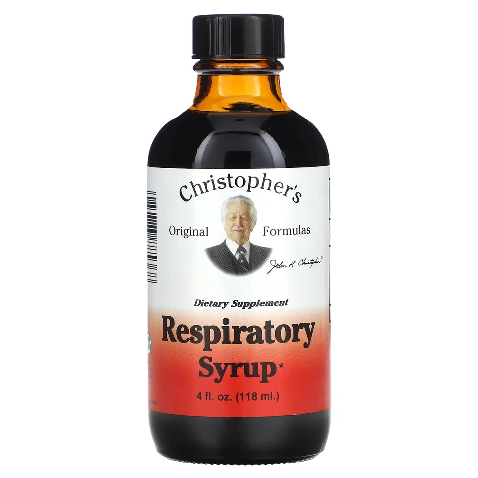 Jarabe respiratorio, 4 fl oz (118 ml) Foto 1 de 2