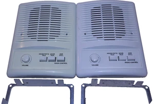 Lot of 2 NuTone ISA-445WH  5” Indoor Intercom Remote Speaker with Brackets (B) - Picture 1 of 7