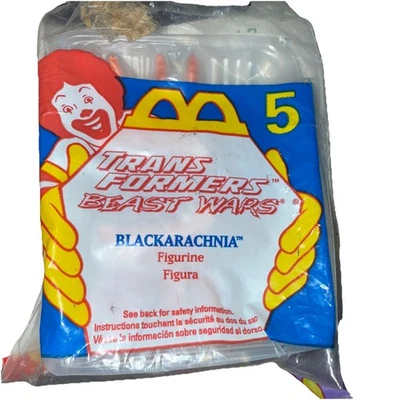 McDonald's - Transformers Beast Wars - Blackarachnia # 5 Happy Meal Toy 1997 NIP - Image 1 of 3