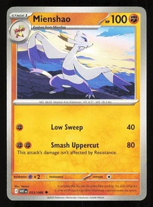 Mienshao 053/086 Regular Near Mint Pokemon TCG Scarlet & Violet White Flare WHT - Picture 1 of 1