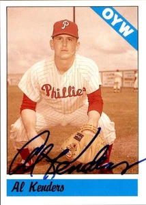 Al Kenders Philadelphia Phillies 1983 Fritsch OYW #80 Autographed Baseball Card - Picture 1 of 2