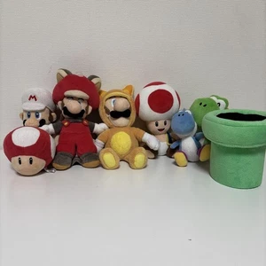 Super Mario Plush Toy Ally Sanei Trading set of 8 - Picture 1 of 17