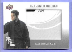 2025 Upper Deck James Bond NO TIME TO DIE "NO SOLO UN NÚMERO" Rami Malek NJN-11 - Imagen 1 de 2