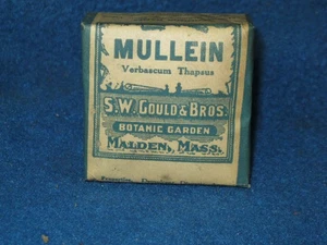 Sealed vintage Mullein herb package from S. W. Gould - Picture 1 of 6