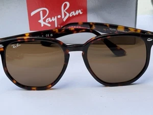 NEU Ray-Ban RB4306 710/73 Sonnenbrille poliert hell Havanna/B-15 braun 54 mm - Bild 1 von 19