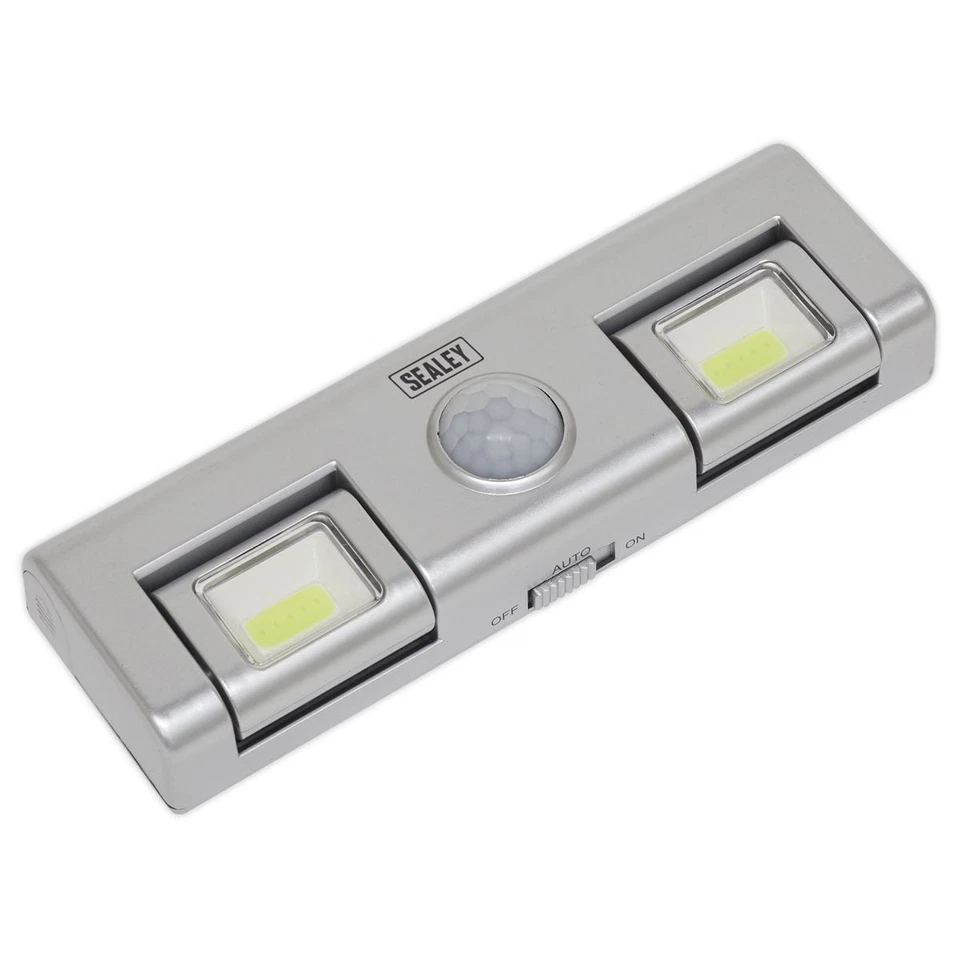 Sealey Auto Light 1W COB LED with PIR Sensor 3 x AA Cell GL93 - Image 1 of 1