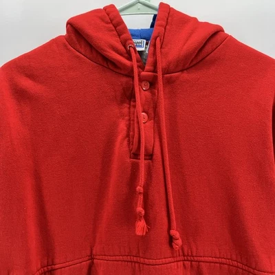 Sudadera con Capucha Forrada Térmica MacGregor De Colección Para Hombre Grande Rojo Azul Bolsillo Foto 1 de 4