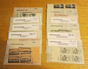 Lot of 11 USA United States Mint Plate Blocks of 4 Stamps Scott #’s 1083, 1089++ - Bild 1 von 7