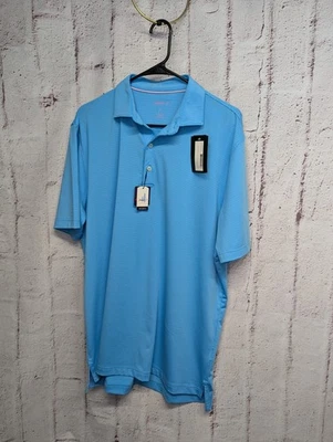New Johnnie O Prep-Formance UPF 50 Niagra Blue Albatross Large Polo Shirt - Image 1 of 4