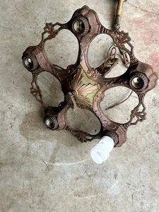 Antique Virden Winthrop Chandelier Ceiling Hanging Light Fixture Art Deco 1930's - Picture 1 of 8