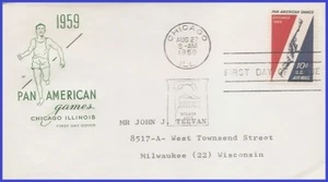 USA3 #C56 ADDR HOUSE OF FARNAM FDC   Pan-American Games - Imagen 1 de 1